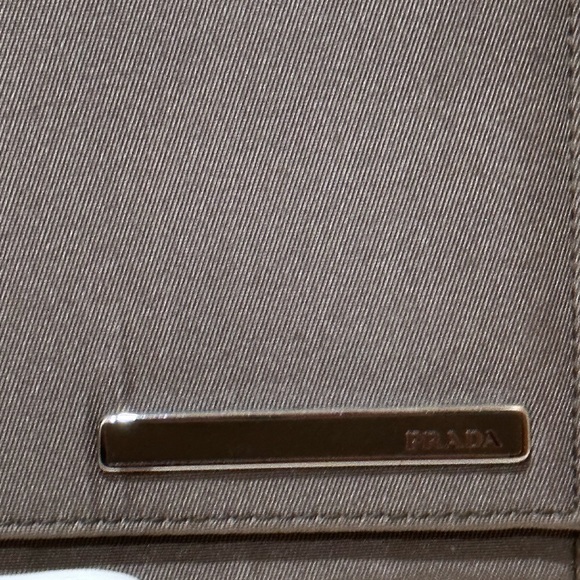 Prada Grey Nylon/Leather Sport Ligne Long Wallet - Picture 2 of 9